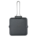 Prestige Cast Iron Chargriller 24 cm | Portable Small Charcoal Grill and Tabletop Cast Iron Skillet | PR15862