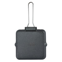 Prestige Cast Iron Chargriller 24 cm | Portable Small Charcoal Grill and Tabletop Cast Iron Skillet | PR15862