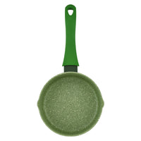 Prestige Essentials Granite Milk Pan 18Cm | Granite Coated Pan for Milk | Cast Aluminium Cookware | Green - PR81122