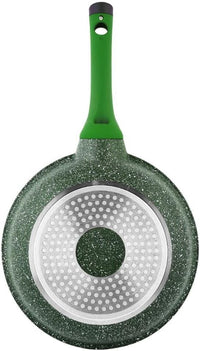 Prestige Essentials Granite Non Stick Set Combo | 24cm + 28CM Fry Pan Set | Induction Cookware Set 2 Pieces | Green - PR80996