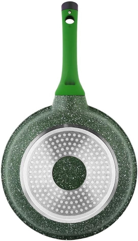 Prestige Essentials Granite Non Stick Set Combo | 24cm + 28CM Fry Pan Set | Induction Cookware Set 2 Pieces | Green - PR80996