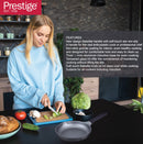 Prestige Essentials Granite Non-Stick Fry Pan 24cm | Induction Compatible Cast Aluminium Frying Pan | Black - PR81155