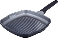 Prestige Essentials Grill Pan Square 47Cm | Non-Stick Granite Coated Grill Skillet | Induction Compatible Cookware | Black - PR81165
