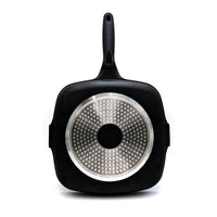 Prestige Essentials Grill Pan Square 47Cm | Non-Stick Granite Coated Grill Skillet | Induction Compatible Cookware | Black - PR81165