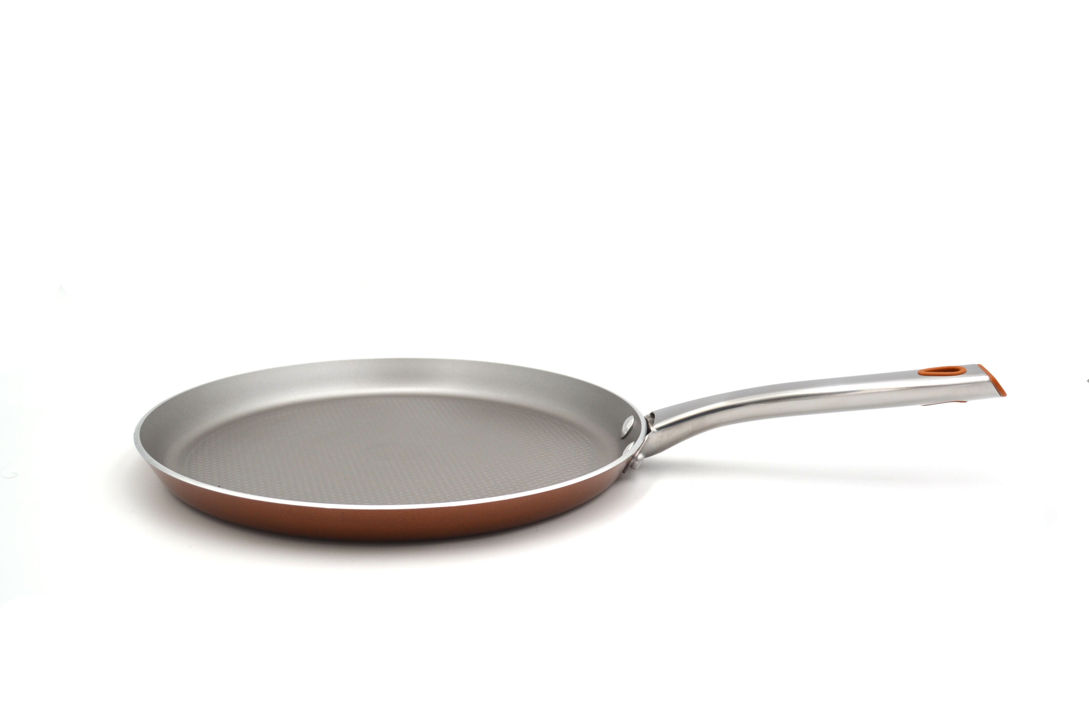 Prestige Ultra Non Stick Flat Tawa 29cm with Complimentary Pan Holder | Induction-Based Tawa for Roti and Dosa | Triple Layered Non-Stick Coated Tawa | PR22610