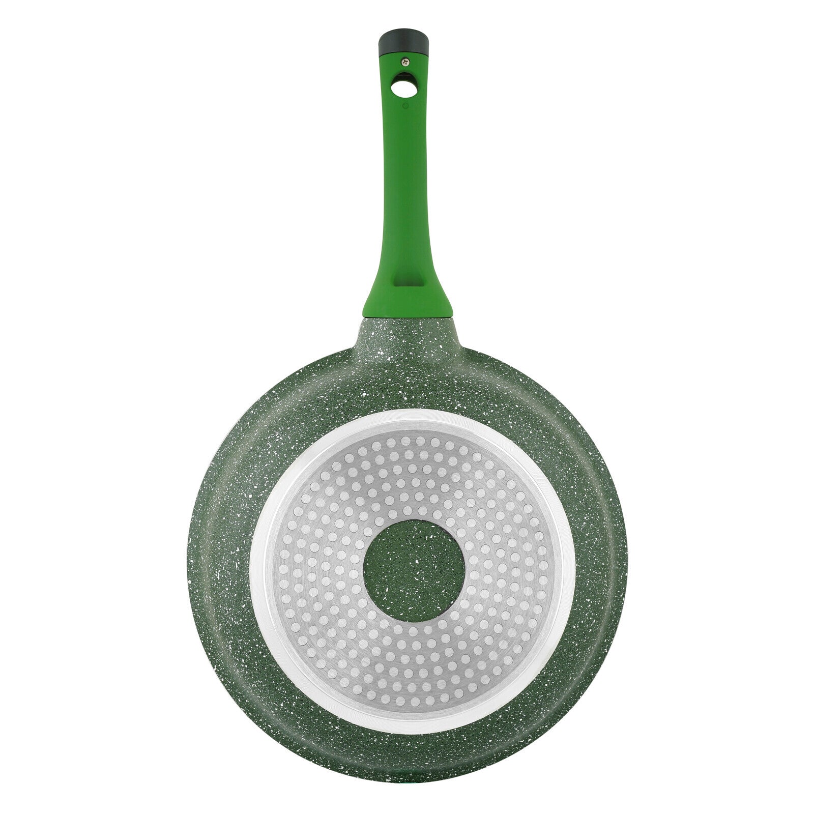 Prestige Essentials Granite Non-Stick Fry Pan 28cm | Induction Compatible Cast Aluminium Frying Pan | Green - PR81103