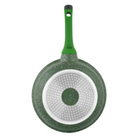 Prestige Essentials Granite Non-Stick Fry Pan 24cm | Induction Compatible Cast Aluminium Frying Pan | Green - PR81101