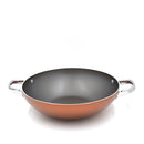 Prestige Ultra Non Stick Kadai with Glass Lid 24Cm and Complimentary Pan Holder | Induction Based Stock Pot | Non stick Stock Pot with Lid | PR22603
