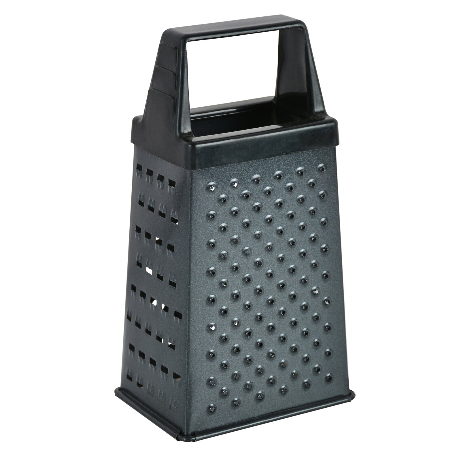 Prestige Stainless Steel Mini Box Grater|Sturdy and durable|Soft grip handle| Black - PR50153