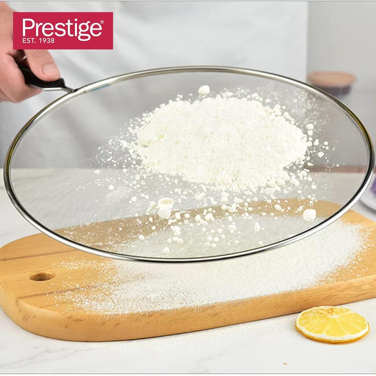Prestige Splatter Guard 20cm | Premium Stainless Steel Oil Grease Splatter Screen for Frying Pans | Splatter Guard for Clean Cooking | PR49053