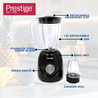 Prestige Stand Blender 1.5 Ltr 400W - Black Color | PR81530