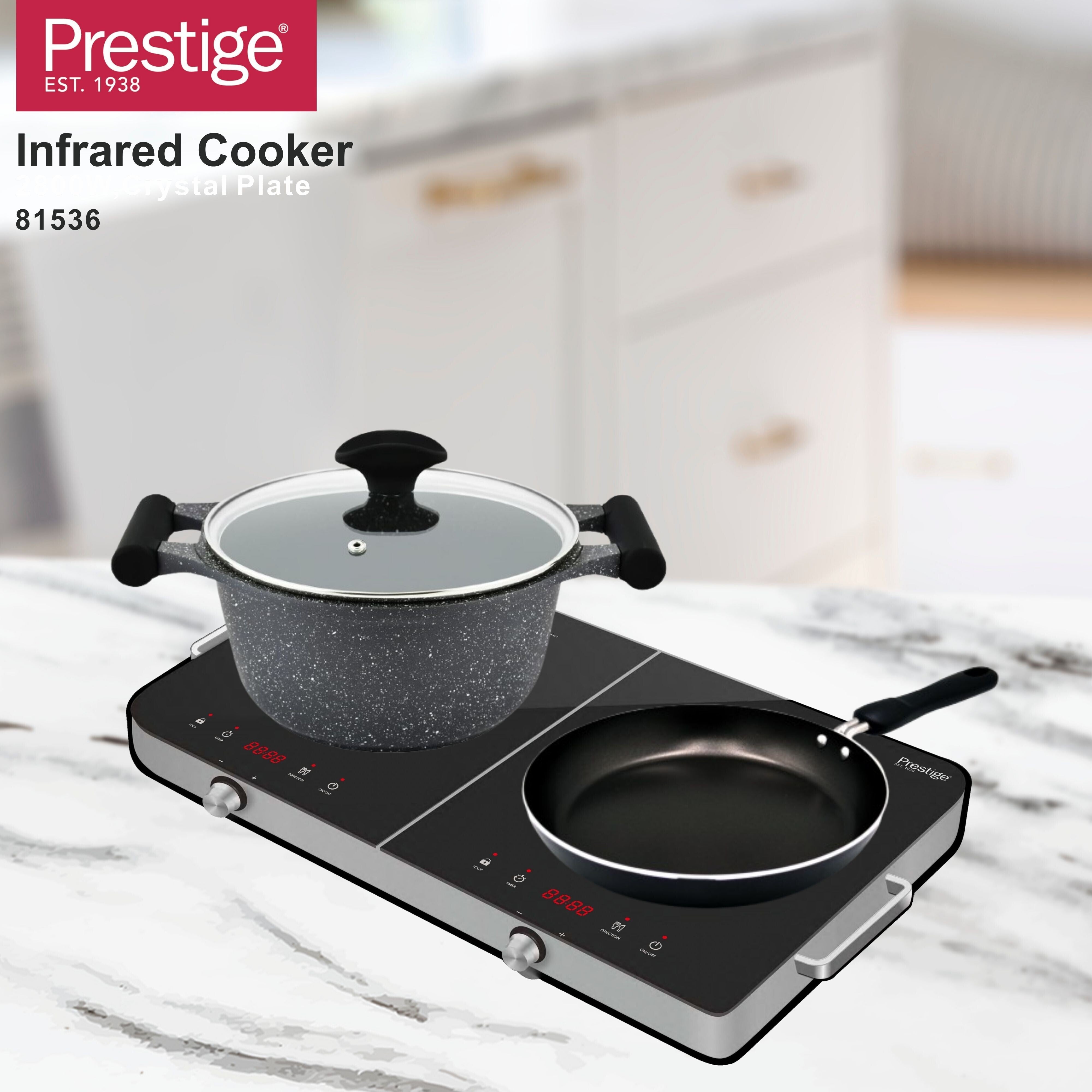 Prestige Double Infrared Cooker- 2800W | PR81536