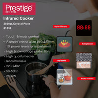 Prestige Double Infrared Cooker- 2800W | PR81536
