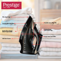 Prestige Steam Iron Ceramic Soleplate 2600W-Black | PR81514