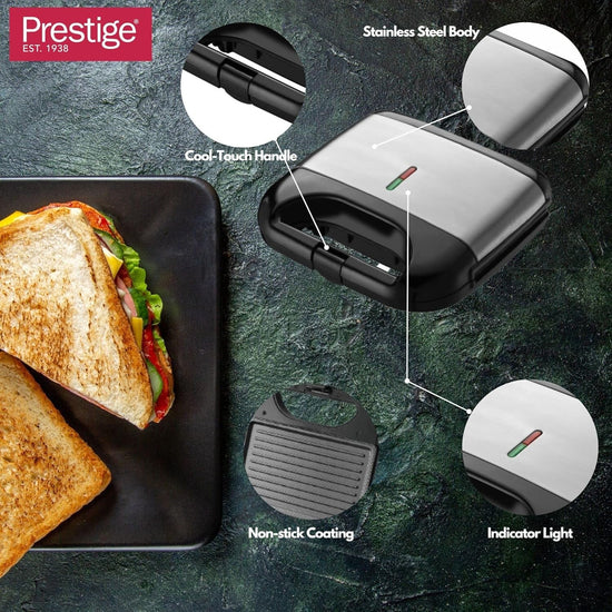 Prestige Stainless Steel Sandwich Maker | PR81520
