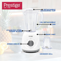Prestige Stand Blender 1.5 Ltr 400W - White Color | PR81529