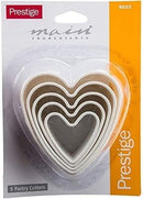 Prestige Heart Shape Pastry Cutter Set of 5 | PR8052