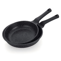 Prestige Essentials Nonstick Pots and Pans Set | Induction Cookware Set 11 Pieces | Non Stick Set Combo | Granite Cooking Set | Fry Pan Non Stick Combo Set | Black - PR80985