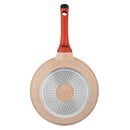 Prestige Essentials Granite 7 Piece Non-Stick Cast Aluminium Cookware Sets | Induction Compatible Pots and Pans Set | Pink - PR80961