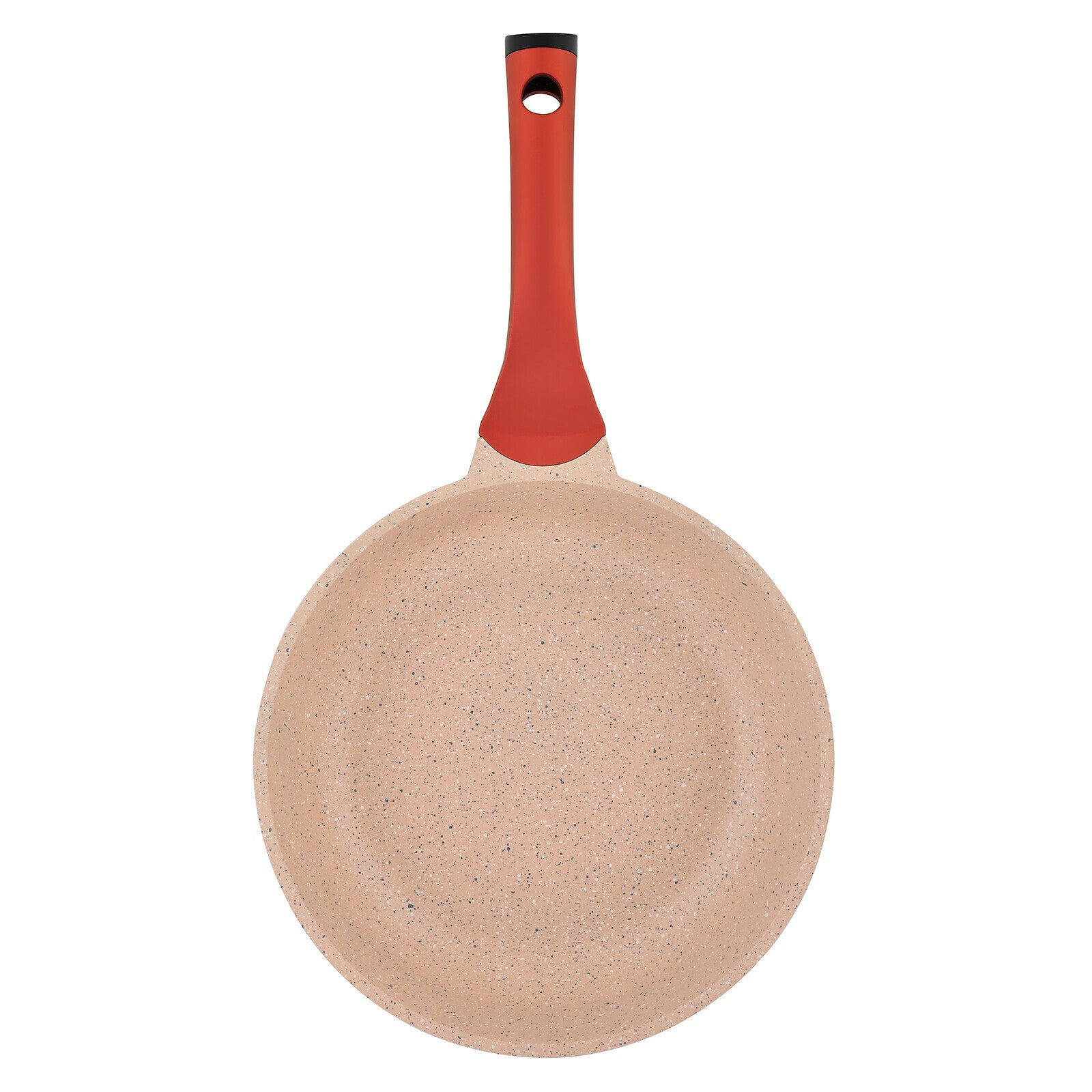 Prestige Essentials Granite 7 Piece Non-Stick Cast Aluminium Cookware Sets | Induction Compatible Pots and Pans Set | Pink - PR80961