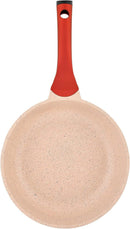 Prestige Essentials 9pcs Pots and Pans Set | Nonstick Cookware Sets | Granite Pots Set | Kitchen Induction Pots and Pans Cooking Sets | Pan Sets for Cooking | Pink - PR80991