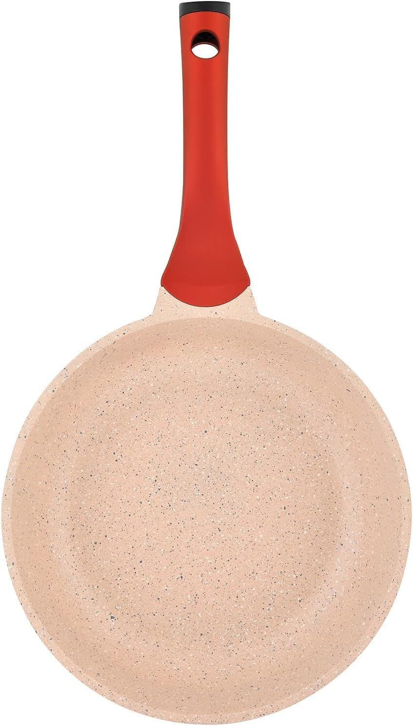 Prestige Essentials 9pcs Pots and Pans Set | Nonstick Cookware Sets | Granite Pots Set | Kitchen Induction Pots and Pans Cooking Sets | Pan Sets for Cooking | Pink - PR80991