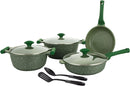 Prestige Essentials 9pcs Pots and Pans Set | Nonstick Cookware Sets | Granite Pots Set | Kitchen Induction Pots and Pans Cooking Sets | Pan Sets for Cooking | Green - PR80990