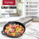 Prestige Cast Iron Pre-Seasoned Fry Pan 26 cm | PR48889