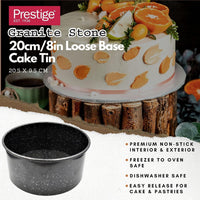 Prestige Granite Stone 20Cm/8In Loose Base Cake Tin | PR48756