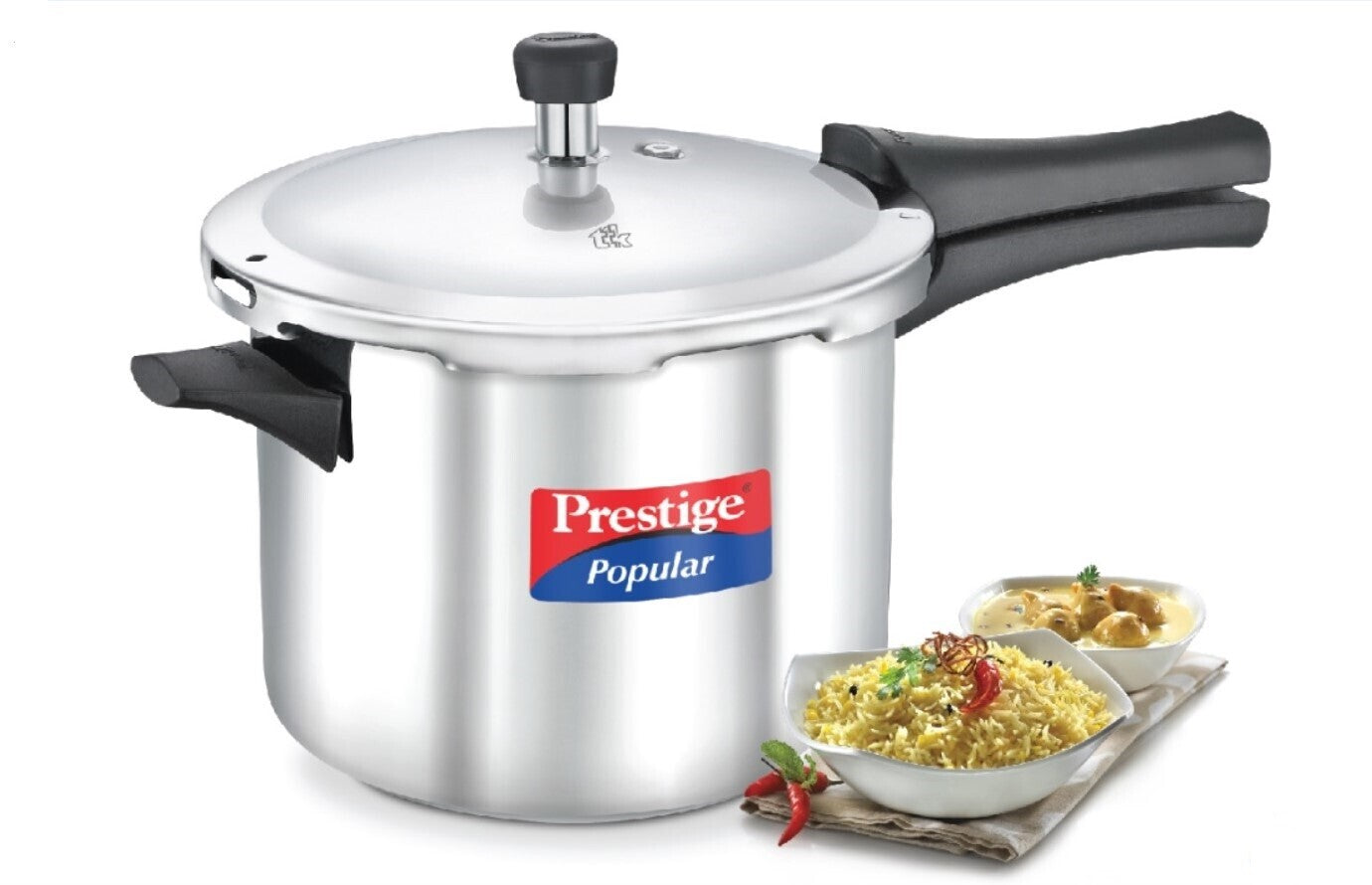 Prestige Popular 5 Ltr. Sleek & Simple Stainless Steel Pressure Cooker | MPP20652