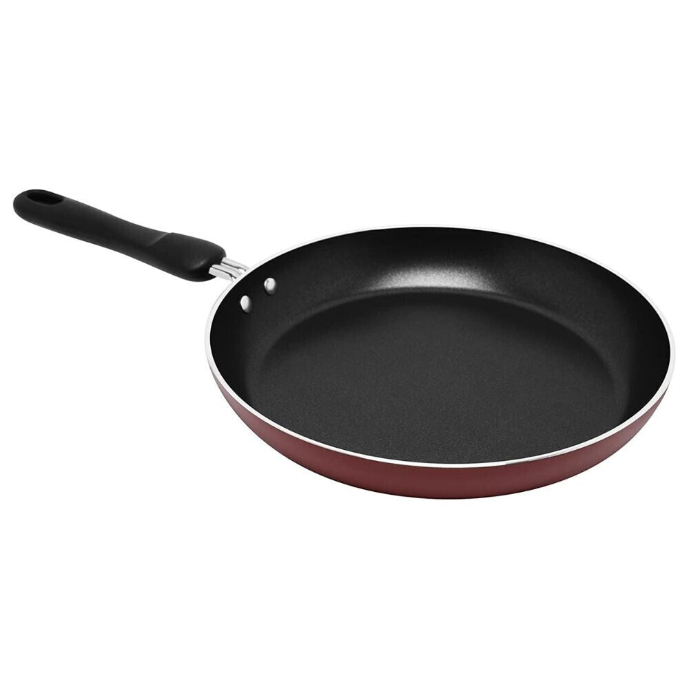Prestige Cast Aluminium Cookware Sets of 7 Piece | Non Stick Aluminium| Casserole | Saucepan | Fry Pan- PR22353-Red