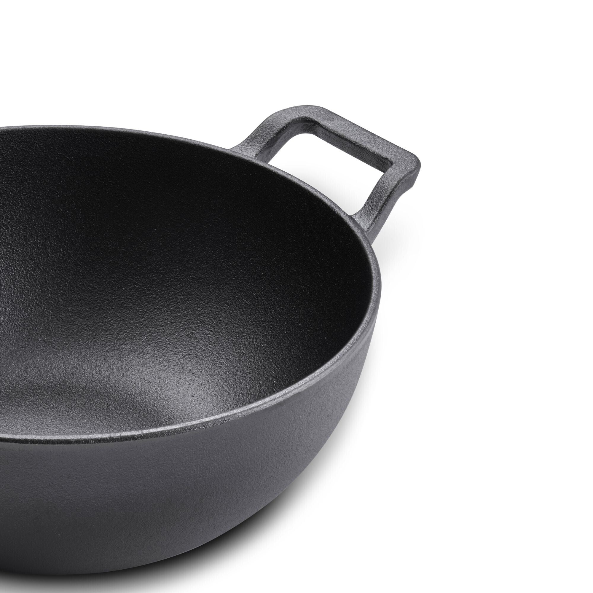 Prestige Cast Iron Pre-Seasoned Kadai 24 CM | PR48895