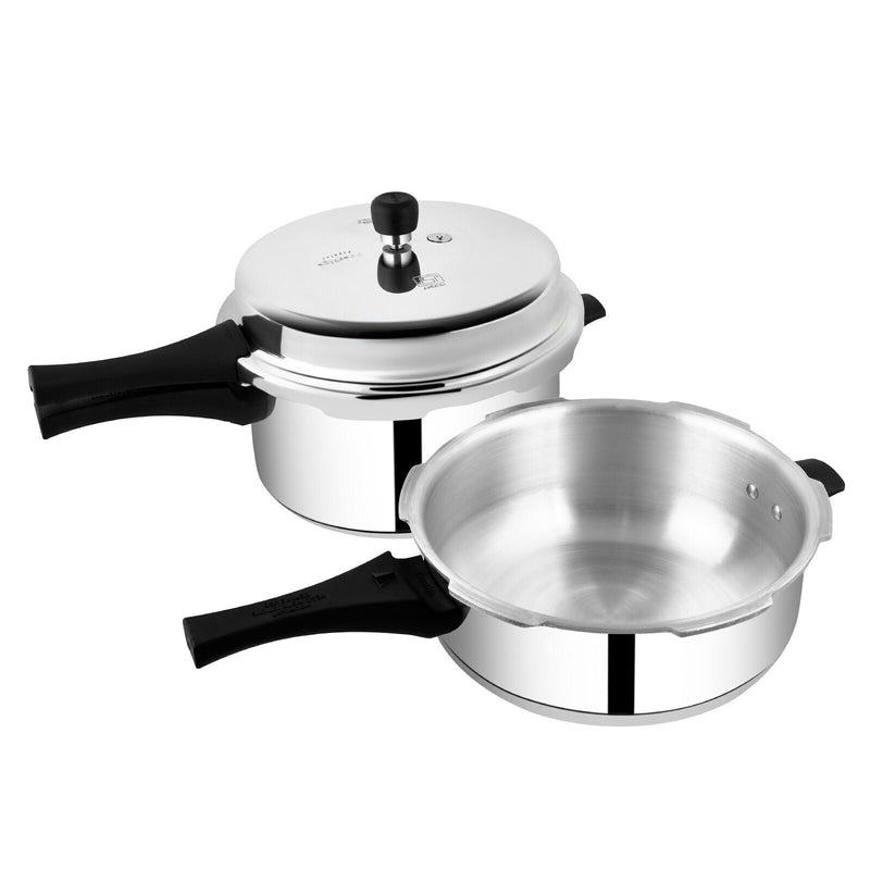 Prestige Popular 5.5 Ltr Aluminium Combi Pressure Cooker | MPP10100