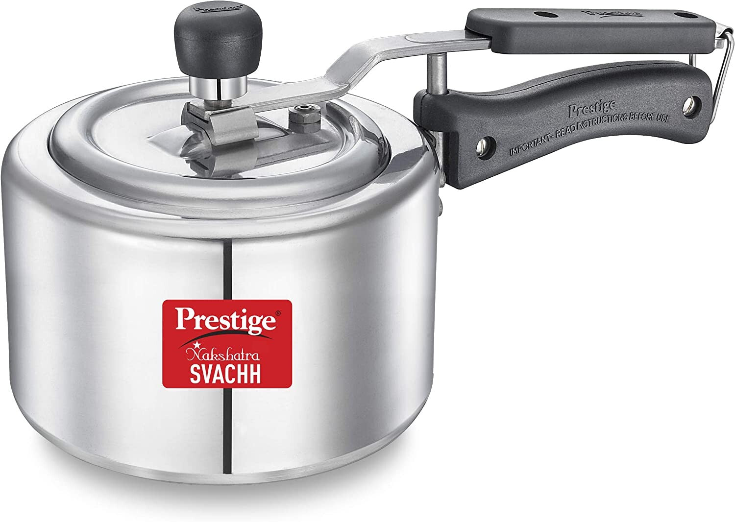 Prestige Naksh Svachh Polished Aluminium Cooker 1.5 Litre | MPN10738