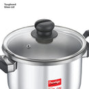 Prestige Svachh FLIP-ON SS Pressure Cooker 22 cm-5 L with Glass Lid | MPF20157