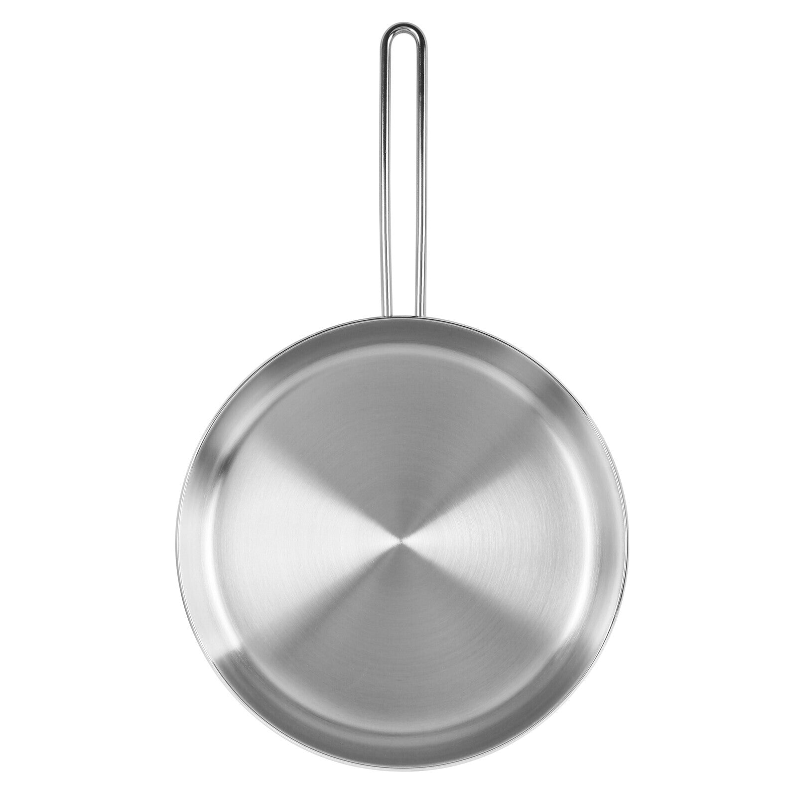 Prestige Stainless Steel Fry Pan 2Pcs Set | Induction Compatible Frying Pan Set 22cm + 26cm | Silver - PR80956