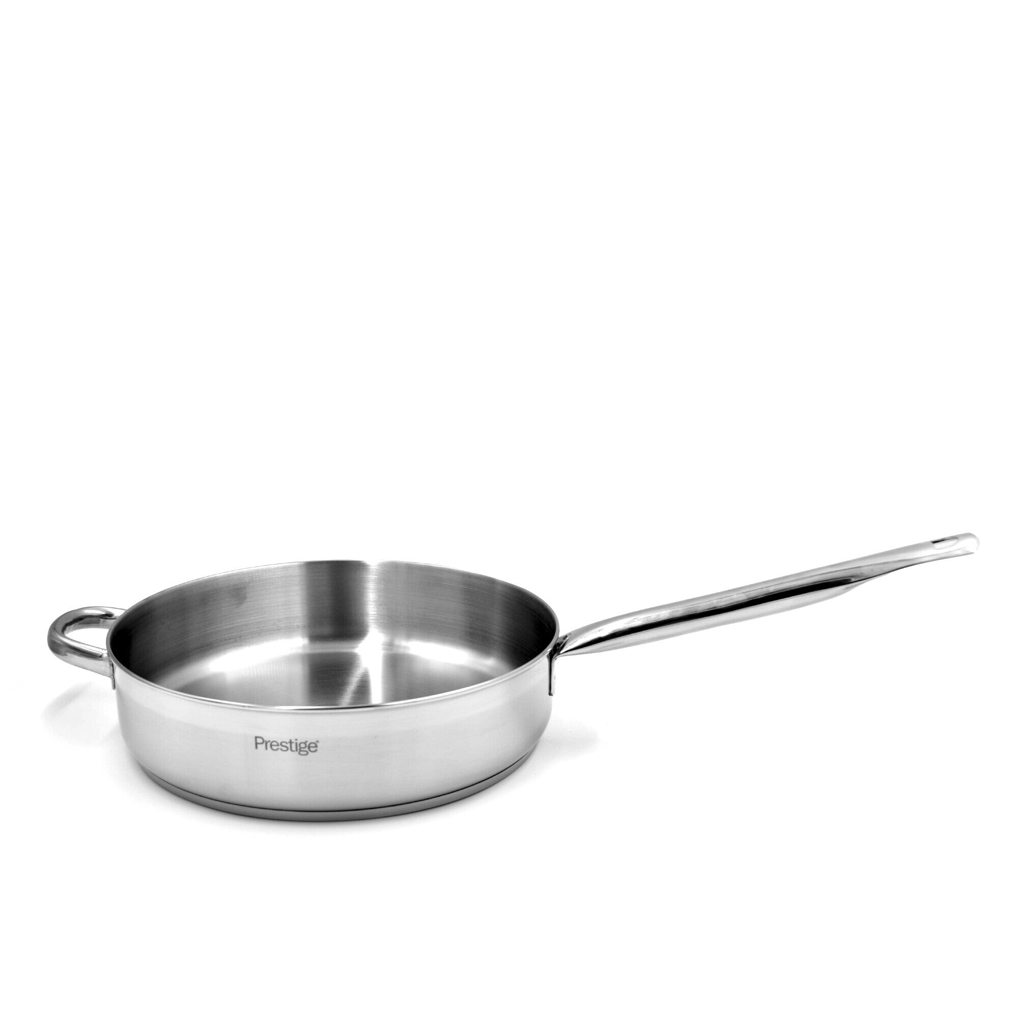 Prestige Infinity Stainless Steel Open Fry Pan 30cm | Induction Compatible Frying Pan | Silver - PR77370
