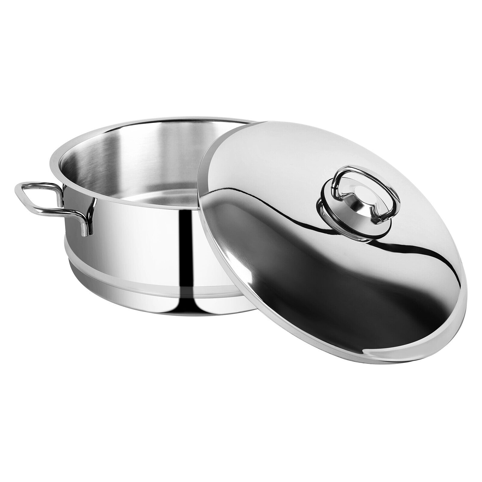 Prestige 4 Pieces Stainless Steel Steamer Pot Set 24Cm | 3-Layer Stack and Steam Pot Set with Glass Lid | Kitchen Steamer Cooker for Steaming Vegetables | PR7011 - Silver