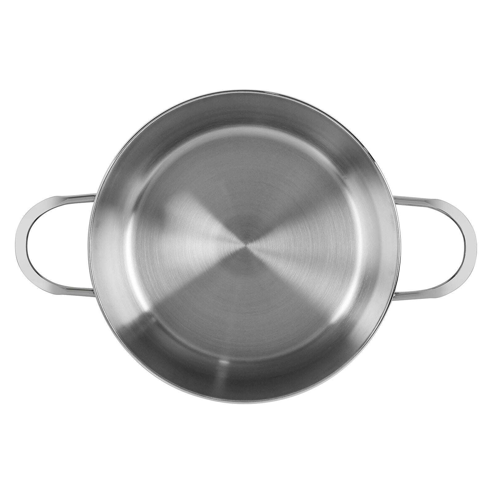 Prestige Infinity Stainless Steel Casserole with Glass Lid 24cm / 7.5 Ltr | Induction Compatible Covered Stockpot | Soup Pots | Silver - PR77375