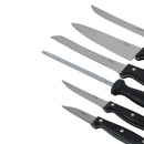 Prestige 7-Piece Knife Block Set | Stainless Steel Kitchen Knives with Scissors & Wooden Block | PR56022