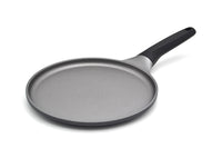 Prestige Essentials Flat Tawa 24cm | Non-Stick Granite Coating Dosa Pan | Induction Base Tawa Pan for Dosa/Roti/Chapati with Stick Handle | Black - PR81166