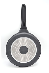 Prestige Essentials Flat Tawa 24cm | Non-Stick Granite Coating Dosa Pan | Induction Base Tawa Pan for Dosa/Roti/Chapati with Stick Handle | Black - PR81166