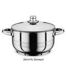 Prestige Infinity Stainless Steel Cookware Set 9Pcs | Induction Compatible Cooking Pots and Pans Set | Cooking Set with Glass lids | Silver - PR7001