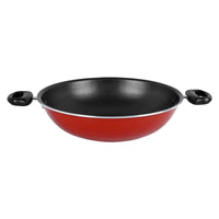 Prestige Classique Non-Stick Cookware Sets 17 Pcs | Aluminium Pots and Pans Set | Cooking Set with Glass lid | Soup Pts Set | Frying Pans Set | PR21822 - Red