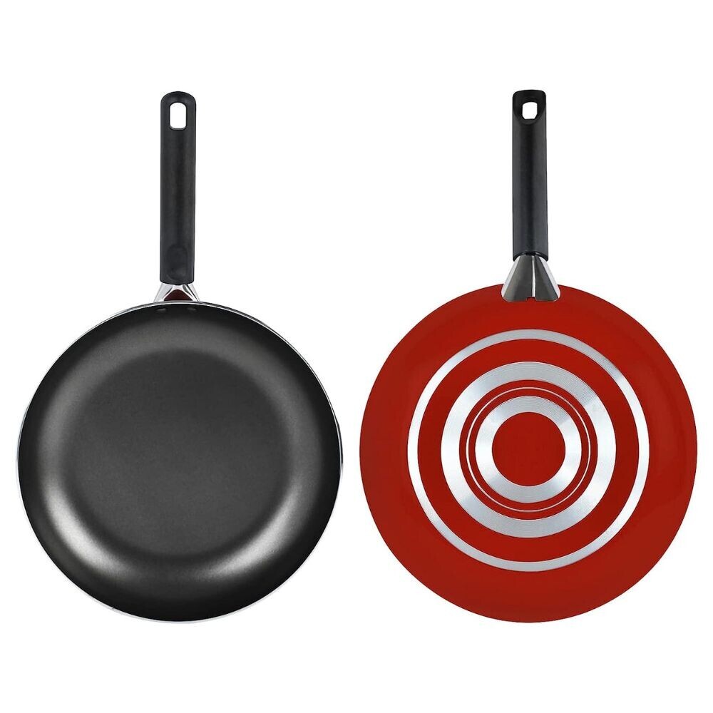 Prestige Classique Pro Aluminium Cookware | Non Stick Interior| Durable & Light Weight Red, Sets of 14 Piece - PR21233