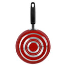 Prestige 12 Piece Non stick cookware Set | Cookware set induction base | Non Stick Cooking Pan Set | Saucepan and Casserole Set with Glass Lid | Color Red