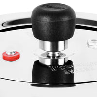Prestige Svachh Alpha Pressure Cooker 5.5L | Induction Compatible Stainless Steel Pressure Cooker | MPD20251 - Grey