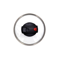 Prestige Safecook Nonstick Saucepan 16 cm | Aluminum Saucepan with Glass Lid | PR22096 - Black