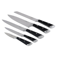 Prestige 5-Piece Knife Block Set | Stainless Steel Kitchen Knives with Storage Block | PR51375