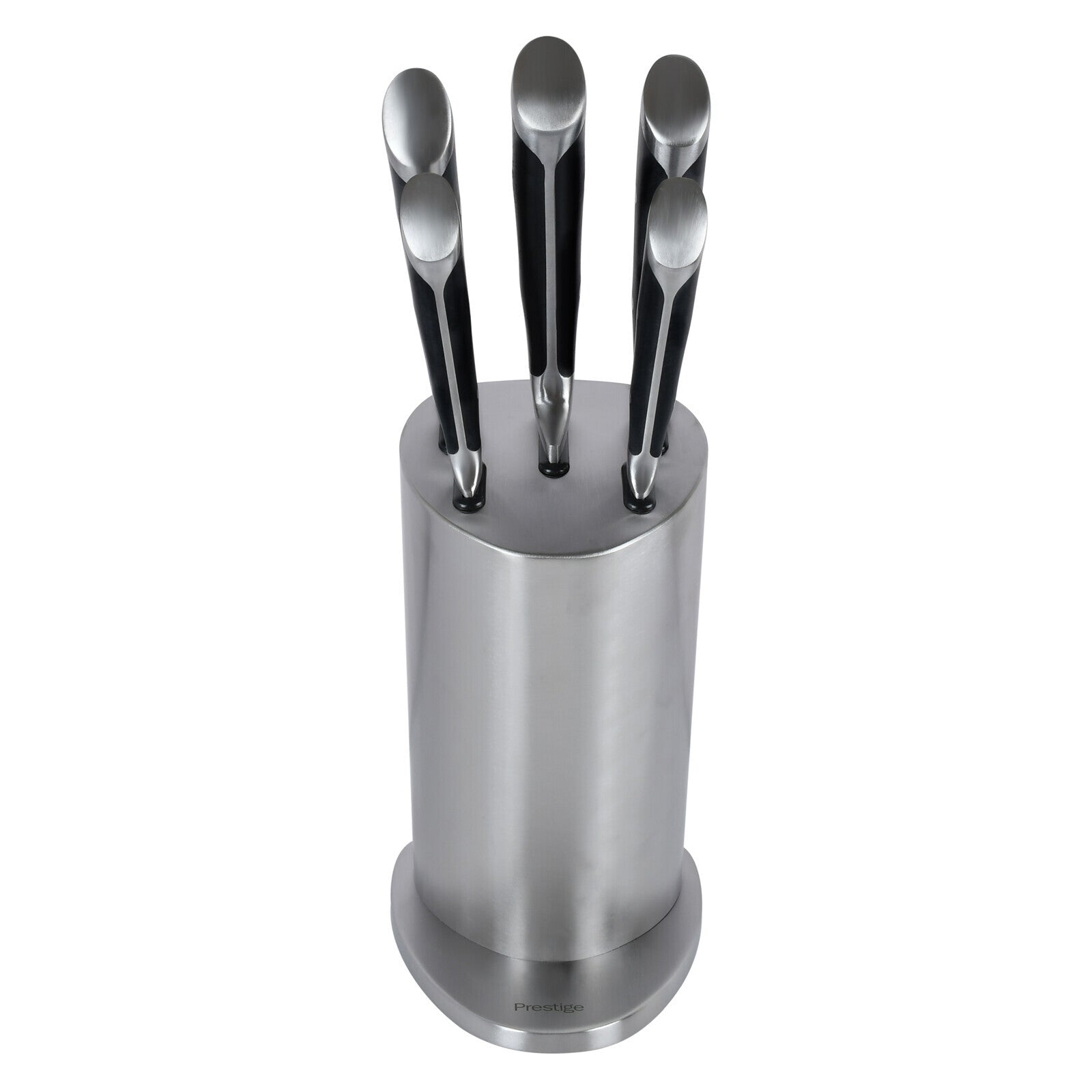 Prestige 5-Piece Knife Block Set | Stainless Steel Kitchen Knives with Storage Block | PR51375